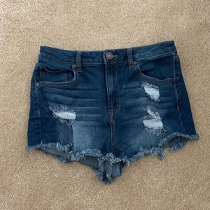 Refuge High-Waisted Distressed Shorts